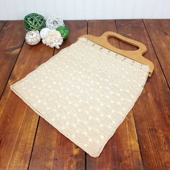 Vintage Handmade Crochet Bag - Picture 1 of 9